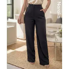 Calça alfaiataria wide leg