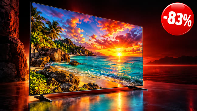 Smart TV Samsung 65 polegadas com selo de 83% de desconto